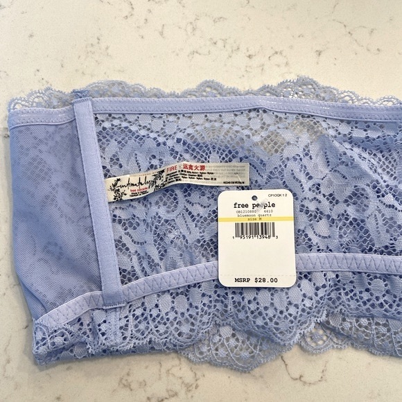 Free People Lacey Look Bandeau Bra in Bluemoon Quartz - Picture 6 of 7